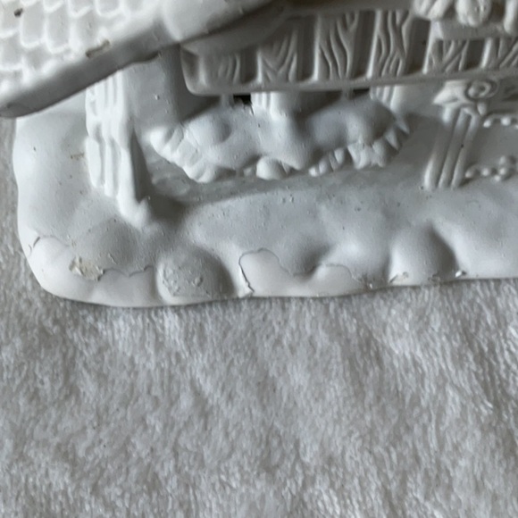 PartyLite White Holiday Cottage Luminary vintage - Picture 5 of 7